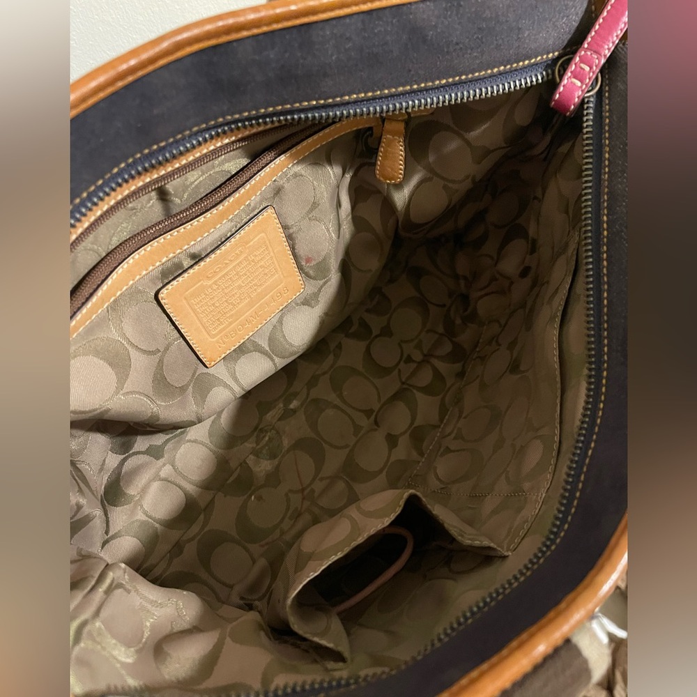 NWOT Coach Denim Hampton Bag - Picture 10 of 12